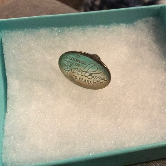 Sold Rare Tiffany&CO silver 925 engraved retired” Pin Excellence 10 vintage - Picture 11 of 13